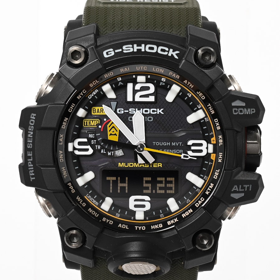 G-SHOCK MUDMASTER ブラック ケース:約56mm(実寸)