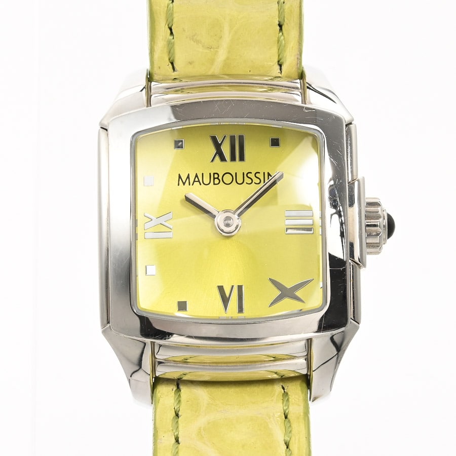 腕時計 グリーン ケース:約20mm(実寸)