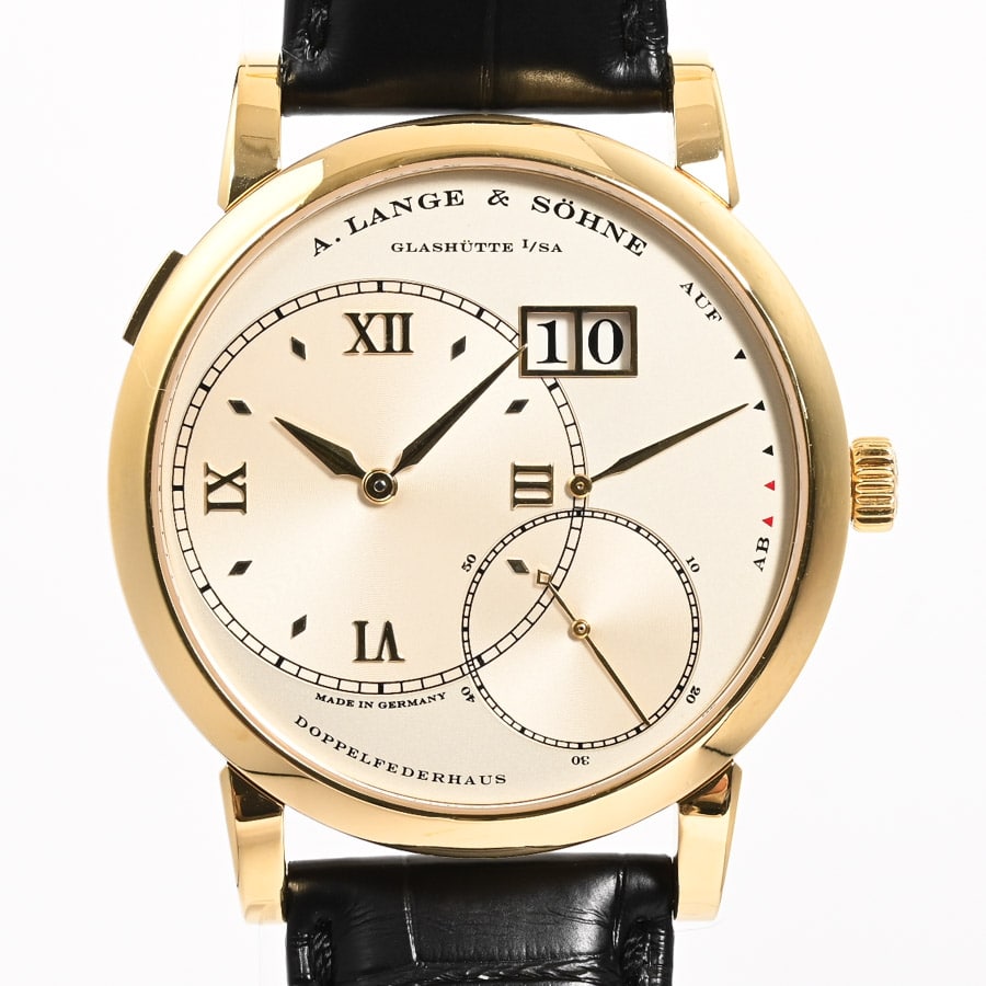グランドランゲ1 シルバー / ベルトカラー：ブラック ケース:約42mm(実寸)