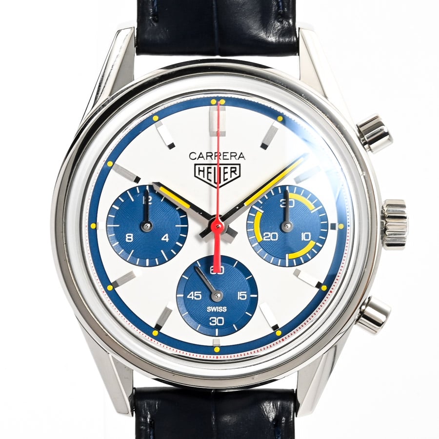 カレラ160周年 モントリオールリミテッドエディション ホワイト / ベルトカラー：ブルー ケース:約39mm