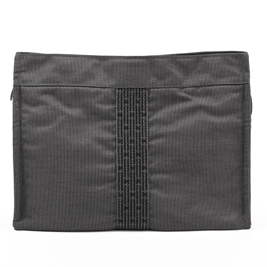 エールラインセカンドバッグ グレー 約W31xH23xD2.5cm(実寸)
