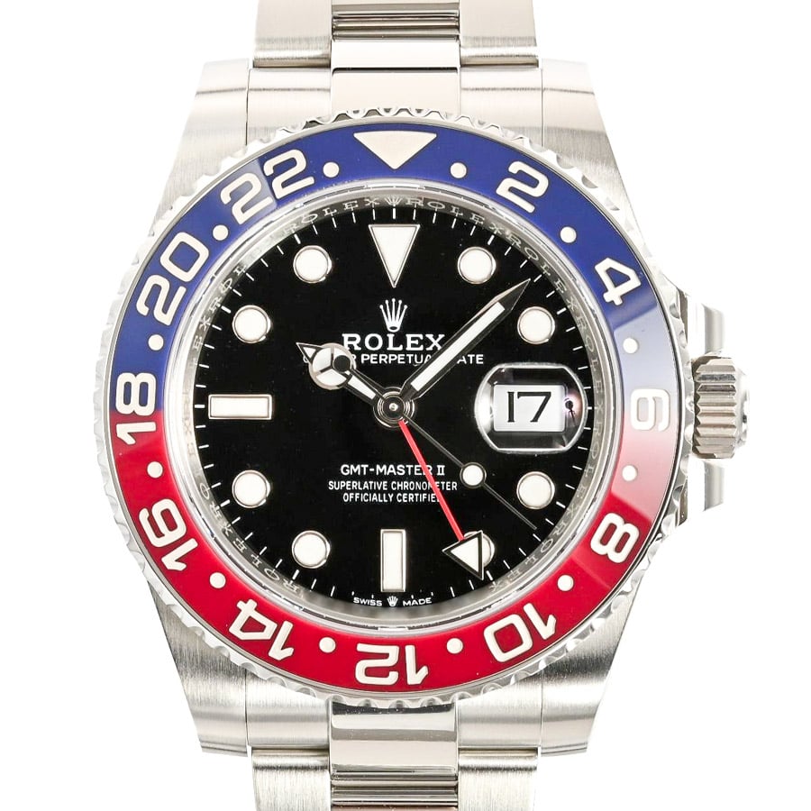 GMTマスター2 ブラック / ベルトカラー：ステンレス ケース:約40mm/ブレスサイズ:約18.5cm