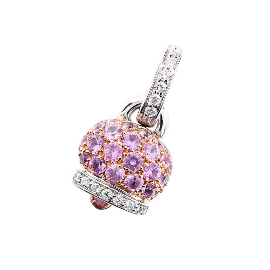 シャンテクレールChantecler❤️ルビー&ダイヤモンド幸福のベルチャーム