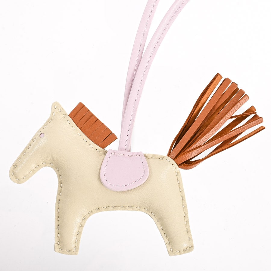 エルメス ロデオPM バッグチャーム ローズメキシコ Y刻印 未使用 9万円