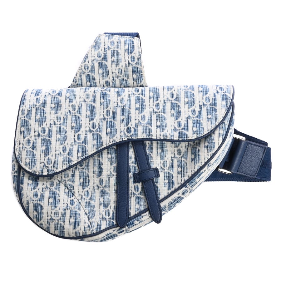 ディオール Dior オブリーク ボディバッグ キャンバス 29-BO-0271 ネイビー ジャカード ポーチ付き Dior - ディオール Dior SADDLE サドル オブリーク ジャガード