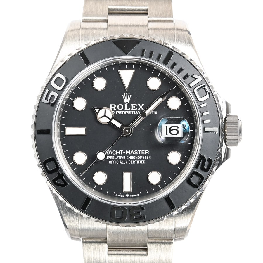 ヨットマスター42 ブラック / ベルトカラー：シルバー ケース:約42mm/ブレスサイズ:約18.5cm