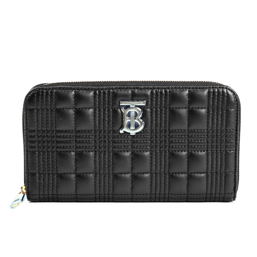 バーバリー burberry 長財布 未使用 TBロゴ ブラック ラウンドジップ