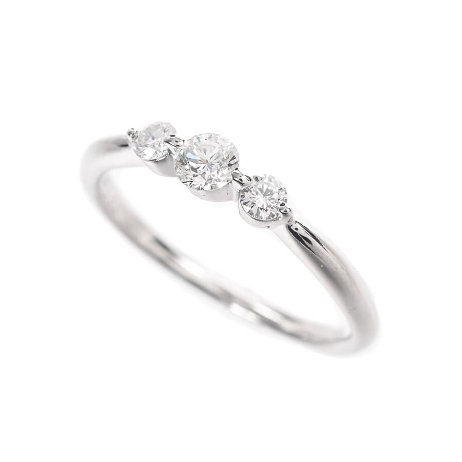 TORILOGY トリロジー K18 ダイヤモンドリング ホワイトゴールド-乃木坂