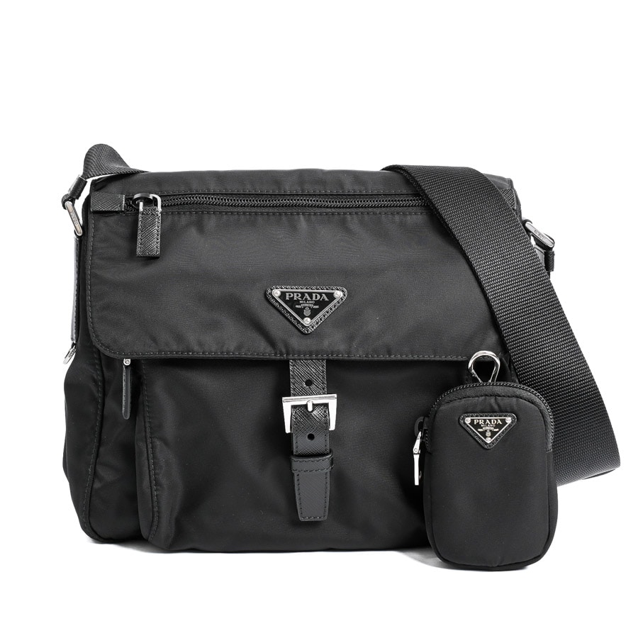 ショルダーバッグ ネロ 約W25xH22xD9.5cm(実寸)