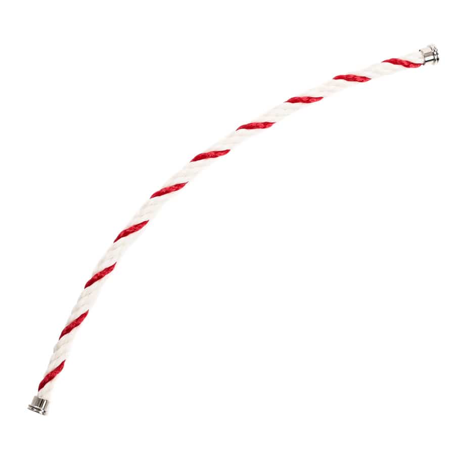 ケーブルLM用 ホワイト/レッド 全長:約17cm/幅:約4mm