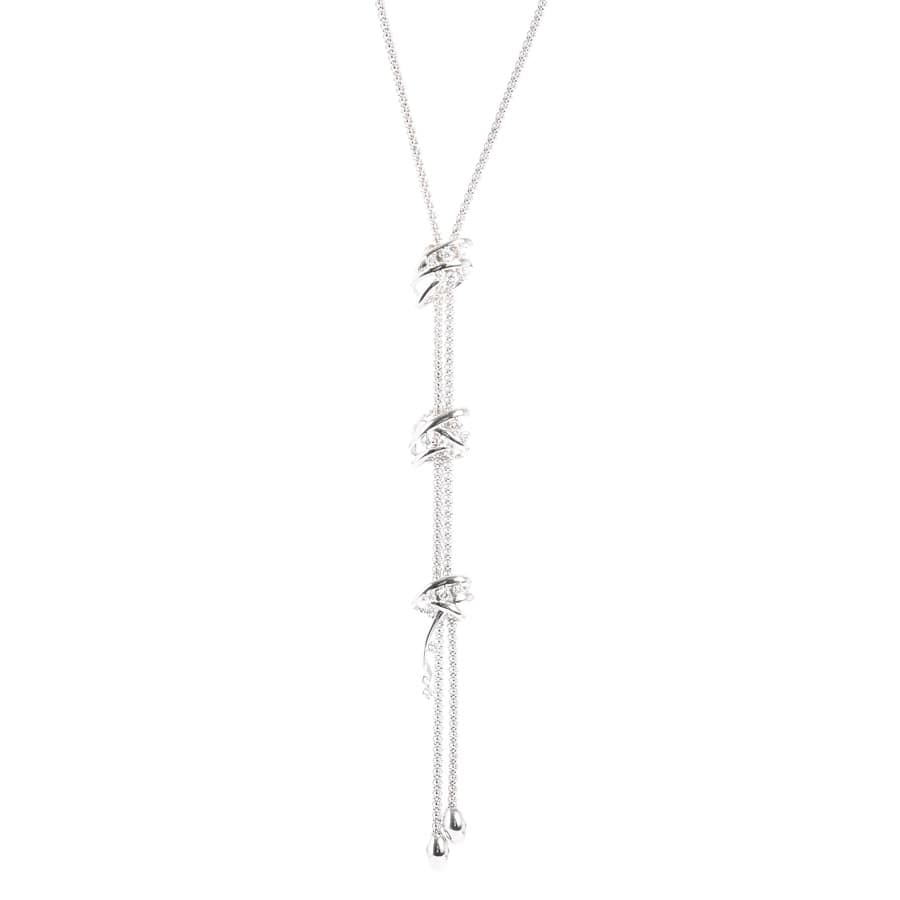 ダイヤ ネックレス チェーン長さ(留め具含):最長約65cm/チャーム:約W13.5xH16mm