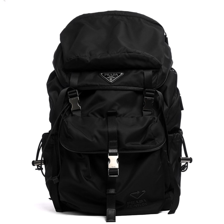 PRADA TESSUTO VELAナイロンリュック ブラック白タグ