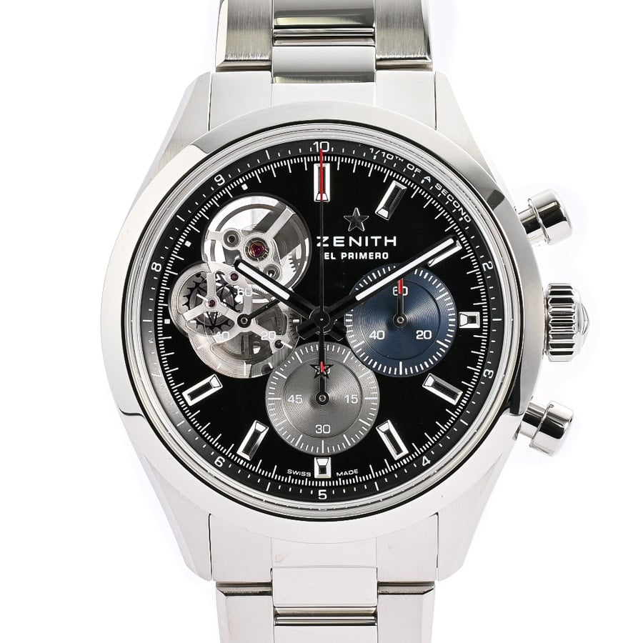 クロノマスター オープン ブラック / ベルトカラー：ステンレス ケース:約39mm(実寸)/ブレスサイズ:約20cm