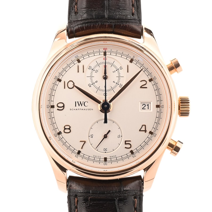 ポルトギーゼ クロノグラフ クラシック シルバー / ベルトカラー：ブラック ケース:約42mm