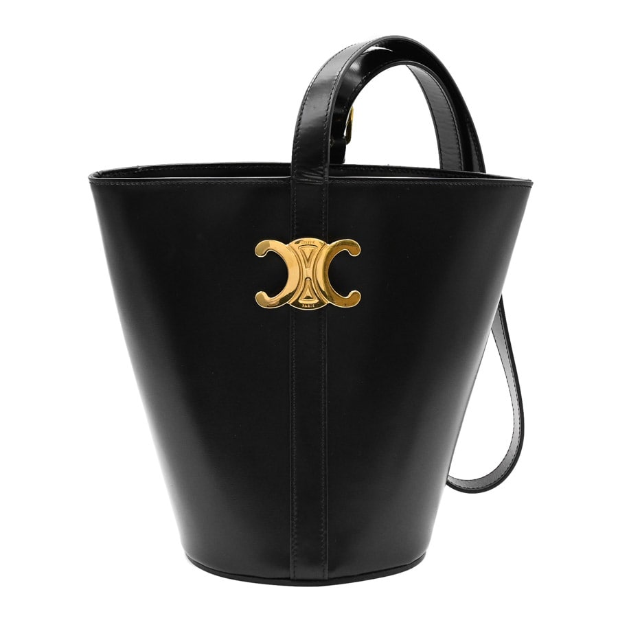 バケットトリオンフ ブラック 約W(底部)14/(上部)25xH22xD14cm(実寸)