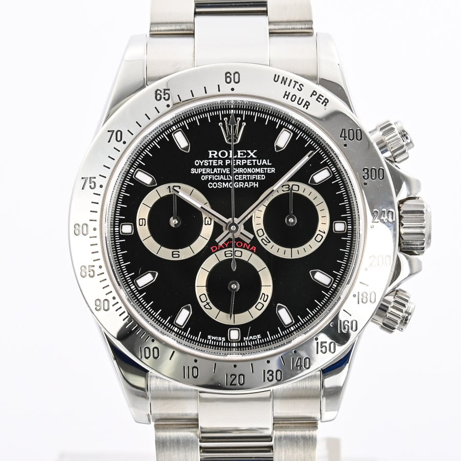 デイトナ ブラック ケース:約40mm/ブレスサイズ:約18.5cm