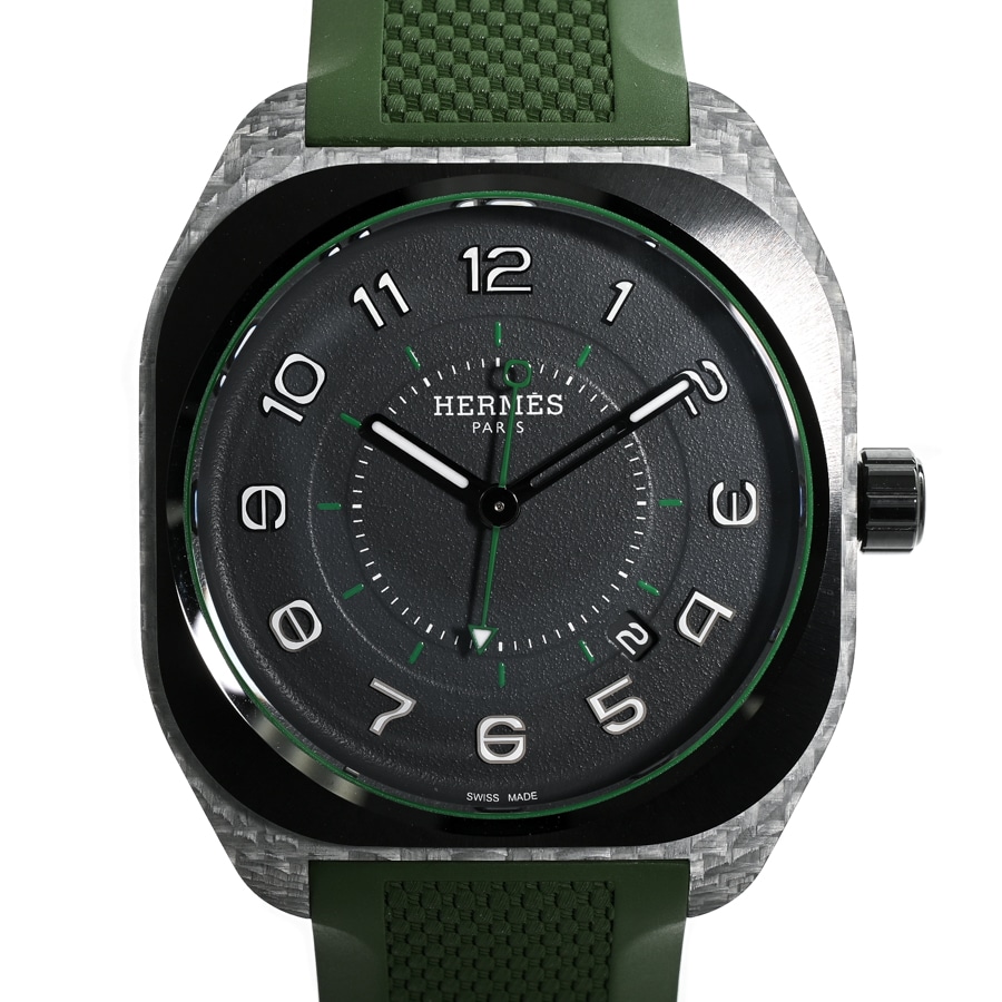 H08 エクストララージ グレー / ベルトカラー：グリーン ケース:約39mm(実寸)