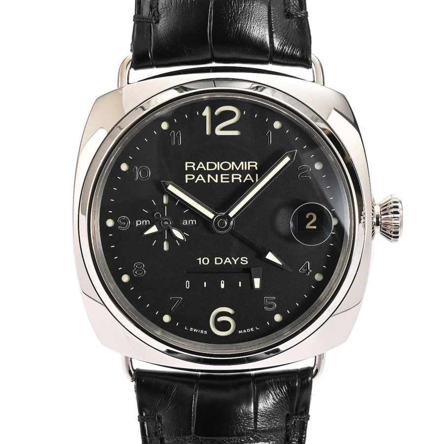 ラジオミール 10DAYS GMT オートマティック オロビアンコ ブラック / ベルトカラー：ブラック ケース:約44.5mm(実寸)