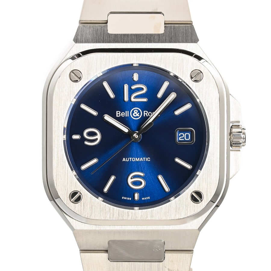 BR05 BLUE STEEL ブルー ケース:約40mm/ブレスサイズ:約20cm