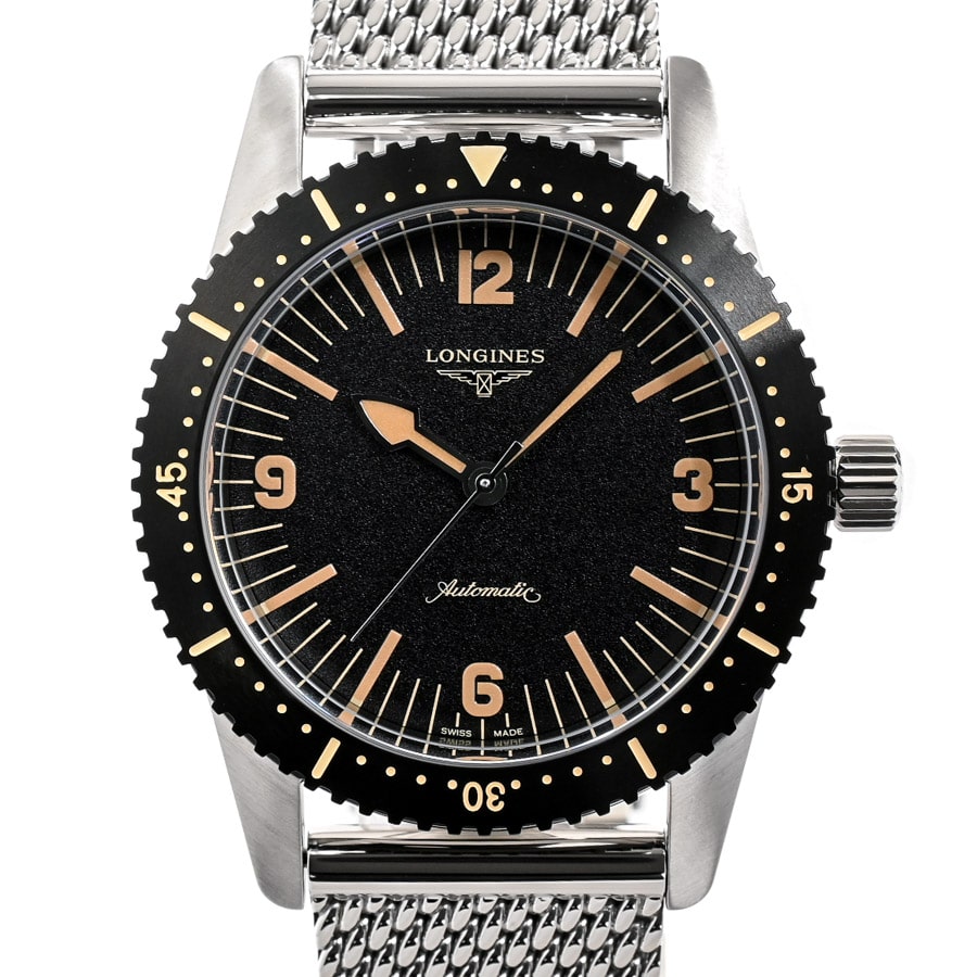 ヘリテージ スキンダイバー ブラック ケース:約42mm(実寸)/ブレスサイズ:約18.5cm