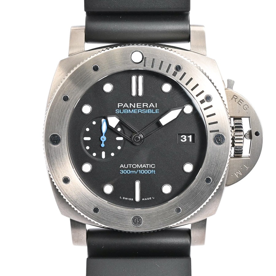 ルミノール 1950 サブマーシブル 3デイズ チタニオ ブラック ケース:約47ｍｍ
