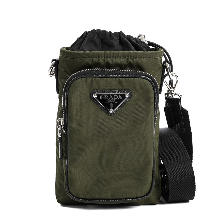 Re-Nylonスマートフォンケース カーキ 約W11xH17.5xD3cm(実寸)
