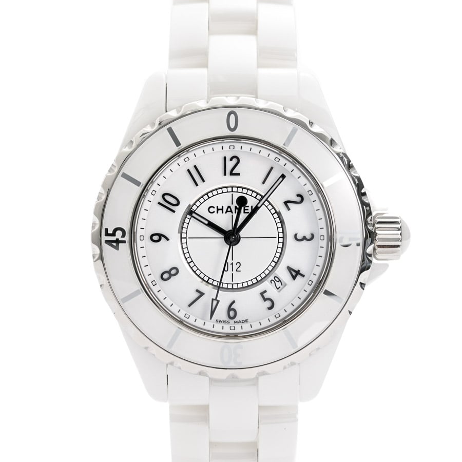 J12 33mm ホワイト ケース:約33mm/ブレスサイズ:約16.5cm