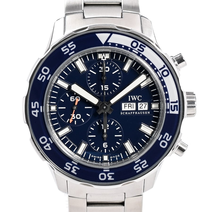 アクアタイマー クロノグラフ ブルー ケース:約44mm/ブレスサイズ:約18.5cm