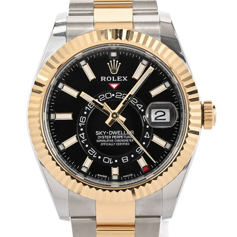 スカイドゥエラー ブラック ケース:約42mm/ブレスサイズ:約18cm