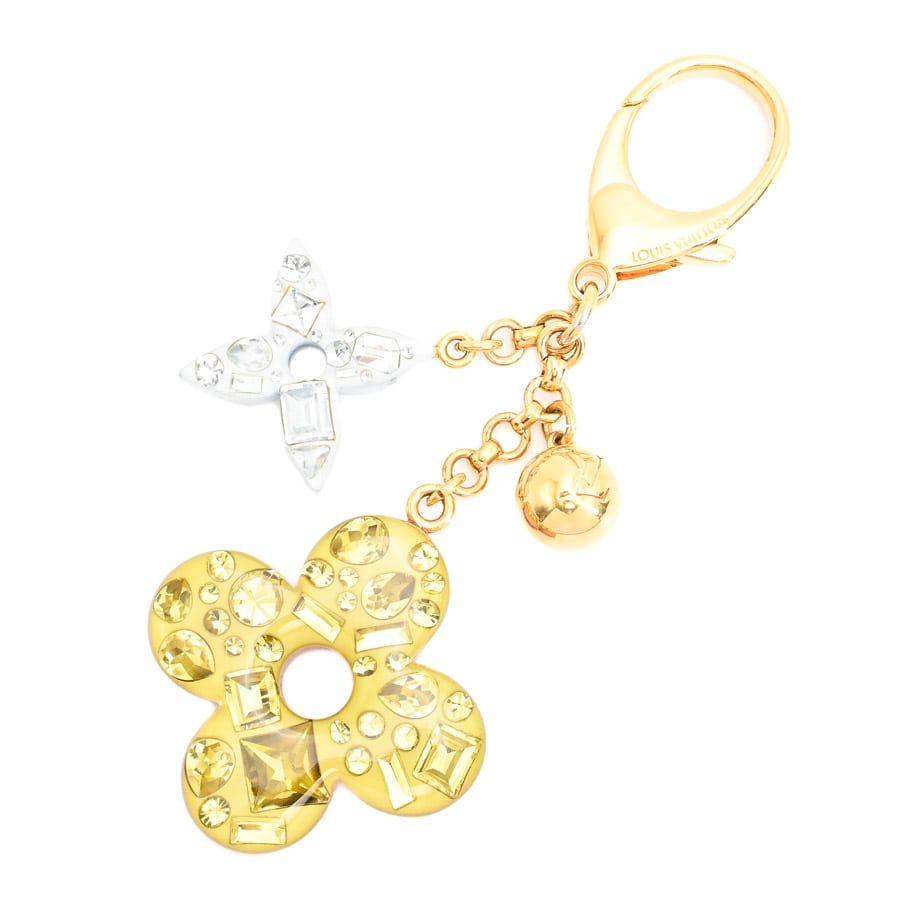 ビジューサックグラムフラワー(金具含む全長:約13cm チャーム ビジューサックグラムフラワー(金具含む全長:約13cm チャーム
