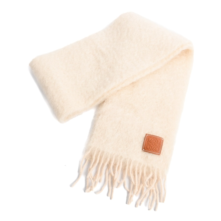 【中古A品】  ロエベ マフラー  F655254X01 ウール THE YOKOHAMA FRONT