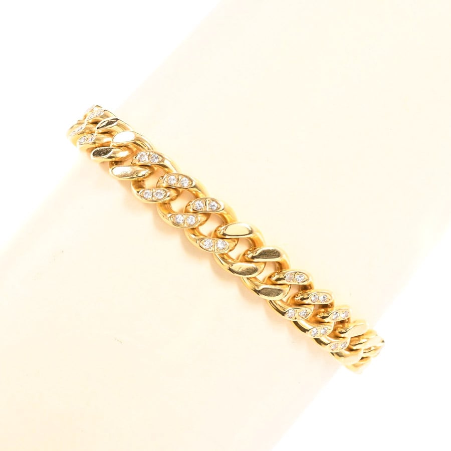 ダイヤ ブレスレット 全長:約19cm/幅:約8.5mm