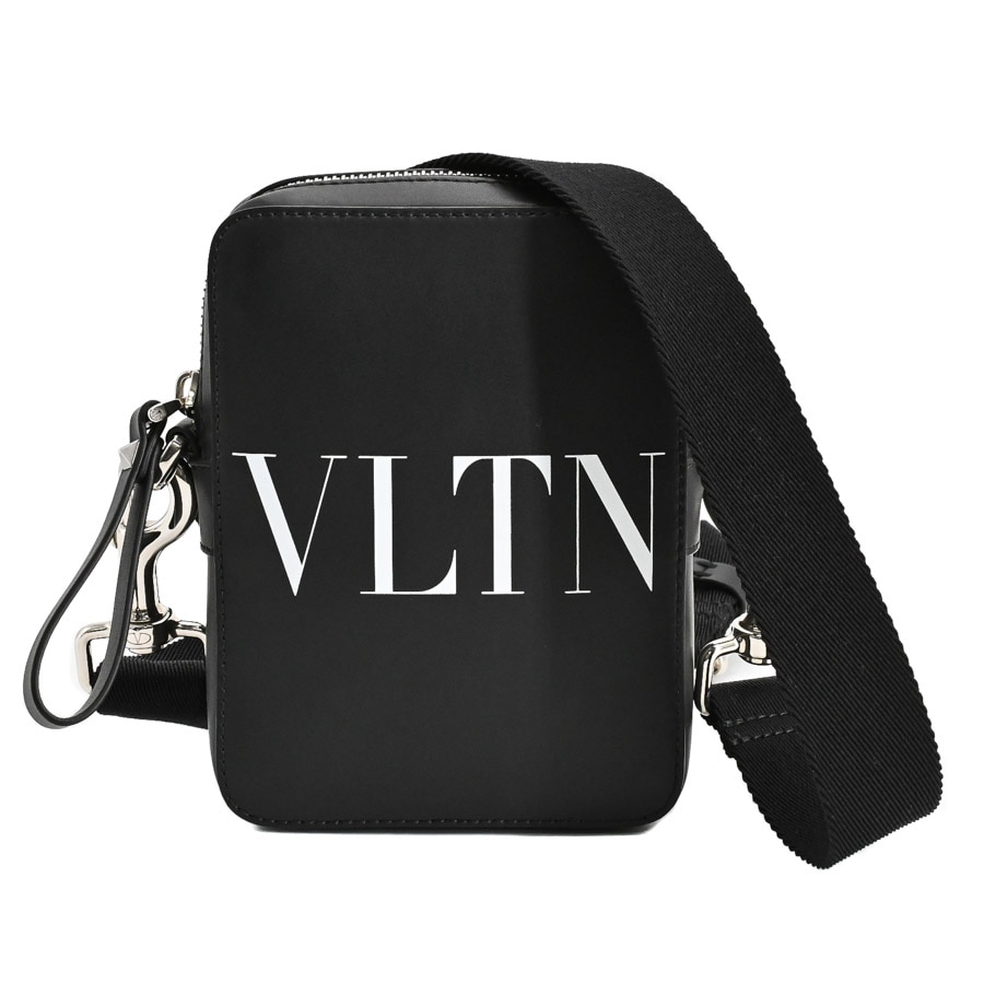 VLTNクロスショルダーバッグ ブラック 約W12xH16xD4cm(実寸)
