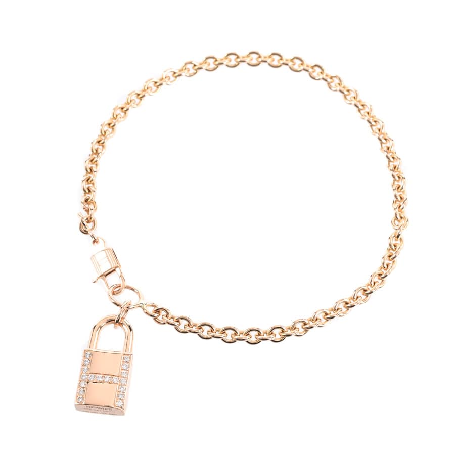 【中古A品】  エルメス アミュレット カデナ   K18ピンクゴールド 新宿歌舞伎町店