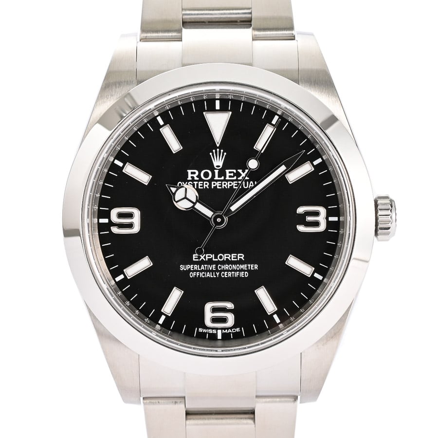 エクスプローラー ブラック369 / ベルトカラー：ステンレス ケース:約39mm/ブレスサイズ:約18.5cm