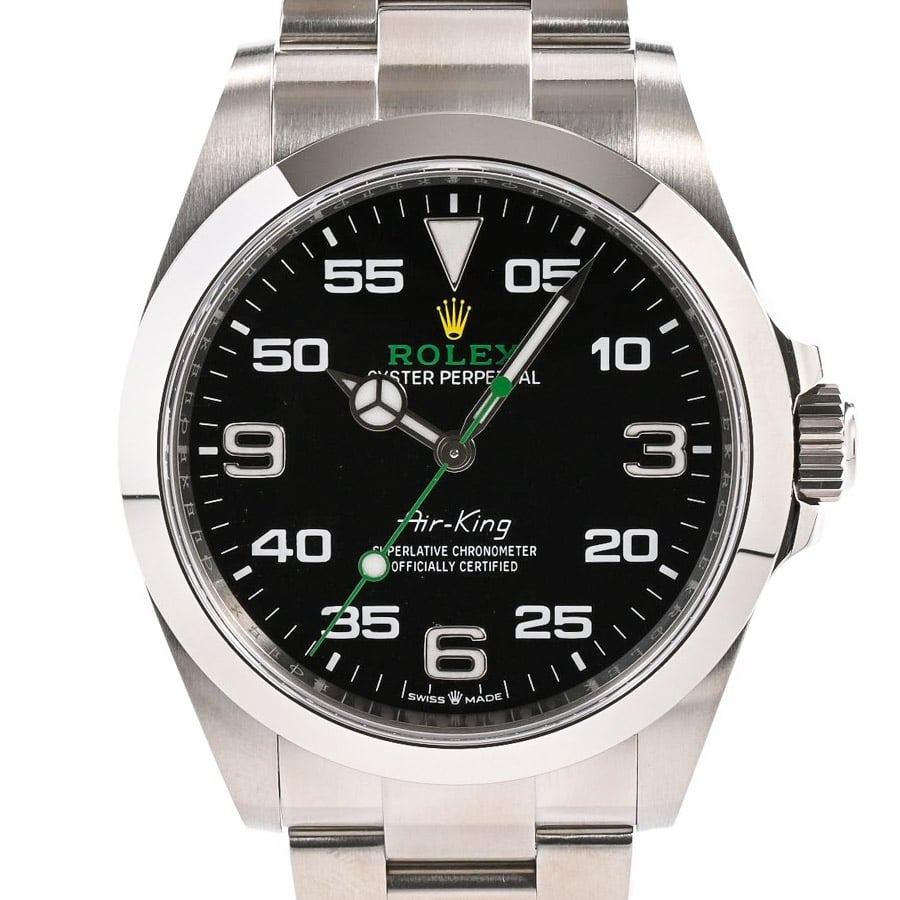 エアキング ブラックナンバー ケース:約40mm/ブレスサイズ:約18.5cm