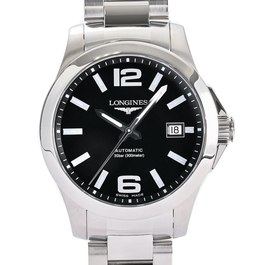 コンクエスト ブラック ケース:約39mm(実寸)/ブレスサイズ:約20.5cm