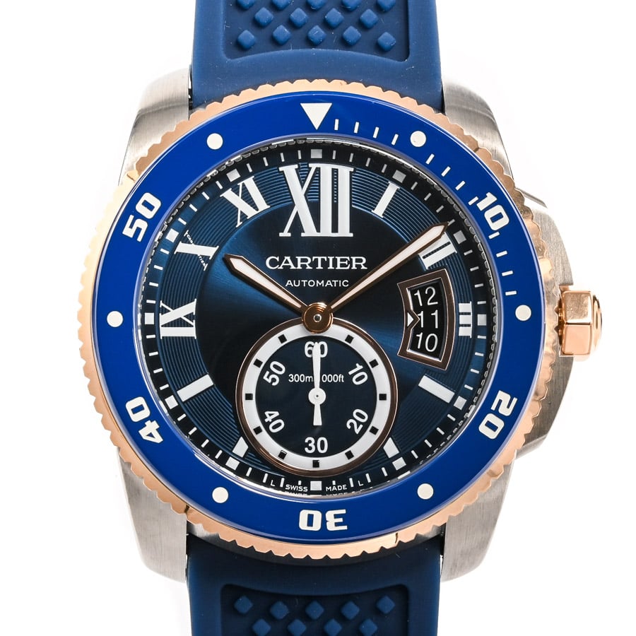 カリブル ドゥ カルティエ ダイバー ブルー ケース:約42mm