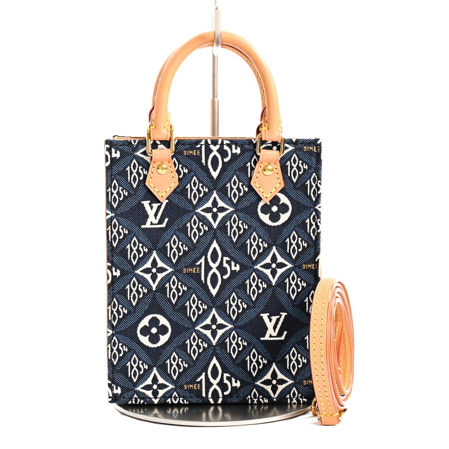 プティットサックプラ ネイビー 約W14xH17xD4cm(実寸)