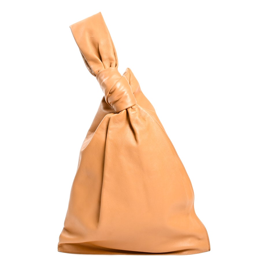 ツイストバッグ キャメル 約W32xH39cm(実寸)