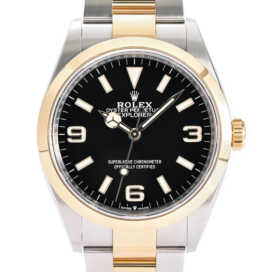 エクスプローラー36 ブラック369 ケース:約36mm/ブレスサイズ:約18cm