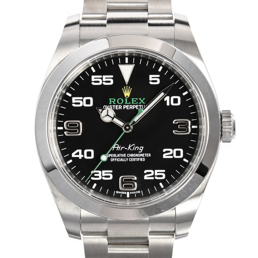 エアキング ブラックナンバー ケース:約40mm/ブレスサイズ:約18cm