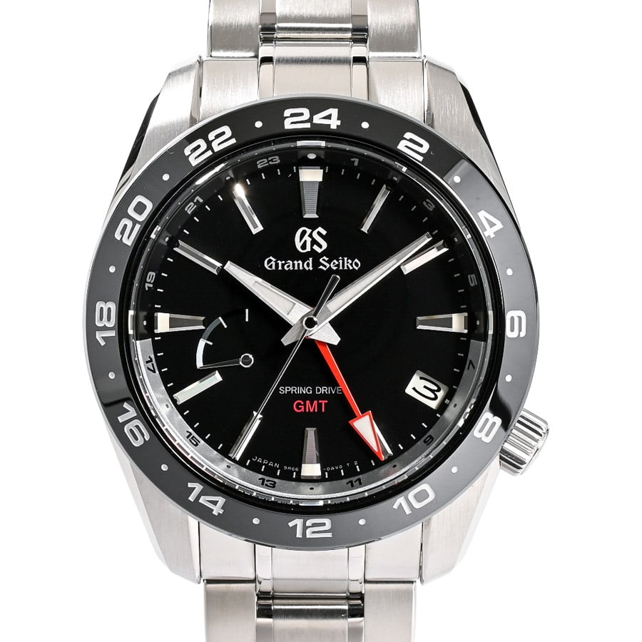 スポーツコレクション スプリングドライブGMT ブラック / ベルトカラー：ステンレス ケース:約40mm(実寸)/ブレスサイズ:約20cm