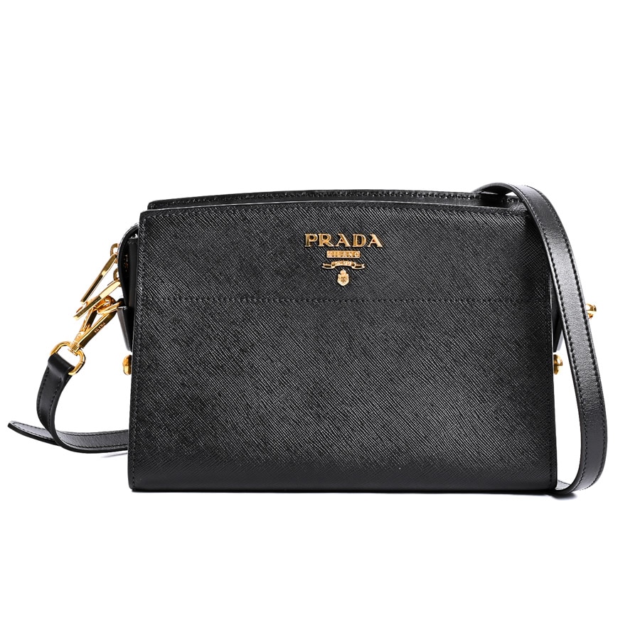 ロングショルダーバッグ ネロ 約W23.5xH16xD9cm(実寸)