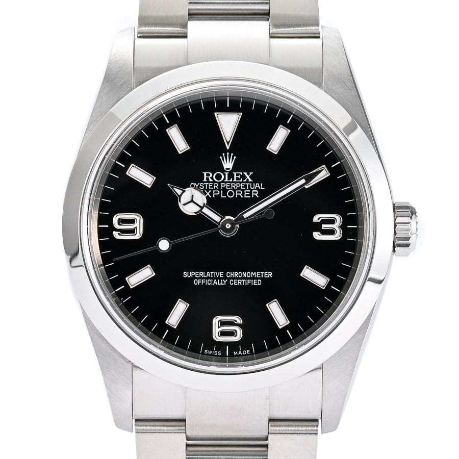 エクスプローラーI ブラック ケース:約36mm/ブレスサイズ:約17.5cm