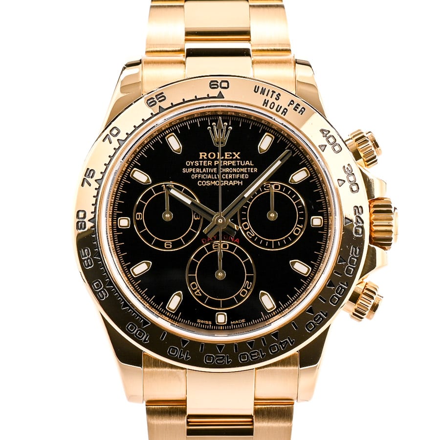 デイトナ ブラック ケース:約40mm/ブレスサイズ:約18.5cm