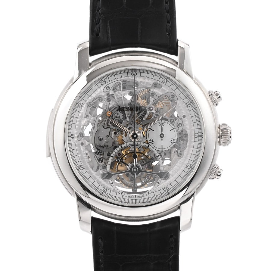 【中古A品】  オーデマピゲ ジュールオーデマ トゥールビヨン クロノグラフ ミニッツリピーター  26270PT.OO.D002CR.01 プラチナ 横浜関内店