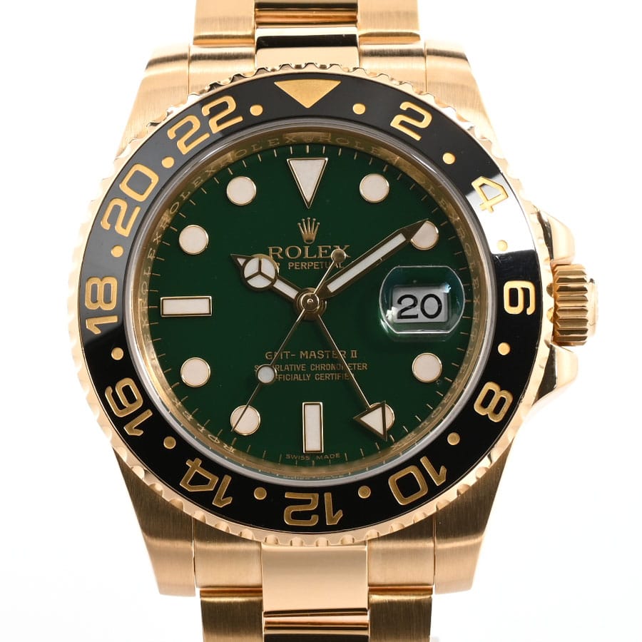 GMTマスター2 グリーン ケース:約40mm/ブレスサイズ:約18.5cm