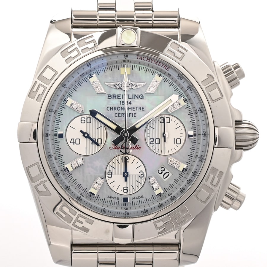 クロノマット44 日本限定400本 ホワイトシェル / ベルトカラー：ステンレス ケース:約46mm(実寸)/ブレスサイズ:約18.5cm