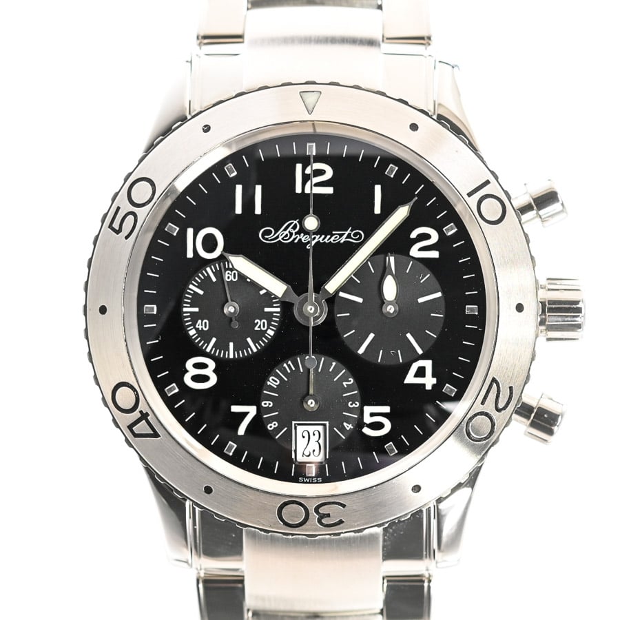 タイプXX トランスアトランティック ブラック / ベルトカラー：ステンレス ケース:約39mm/ブレスサイズ:約19cm